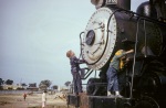 Dennis the Menace park, Mry: Greg on steam engine[1], 3/10/1956