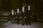 Pebble Beach: RLS graduation, 4 boys [4], 6/8/1956