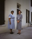 Joyce & Malena Bouldin, Earlham College, 4/26/1957