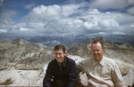 Daddy Arthur, Keith, top of Mt. Hoffman, Yosemite, 8/17/1958