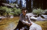 Joyce, trail to Yosemite Valley, 8/58