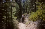 Arthur & Greg, trail to Yosemite Valley, 8/19/1958