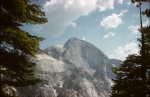 Half Dome from trail to Yosemite Valley, 8/19/1958