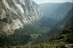 From trail to Yosemite Valley, 8/19/1958