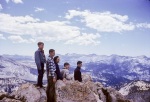 Joyce and boys, Vogelsang, Yosemite, 8/59