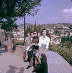 Joyce and the boys, Fiosole, Italy, 6/60