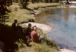 Joyce, Roger & Greg trail to Glen Aulin, 8/1/1961