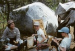 Joyce, Roger and Greg near Glen Aulin, 8/61