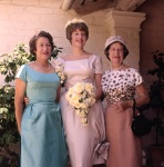 Lucie+Per wedding, Lucie w Lucile and MayMay, 8/19/1961