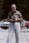 Daddy Arthur with camera, Yosemite, 5/62