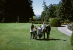 Joyce & 4 boys, Butchart Gardens, Vancouver Is., 6/62