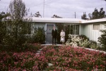 Arthur Lyon & Joyce in front of A's house, Goleta, 6/64