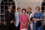 Joyce & Greg w/ Elmer Hoefener & family, 8/64