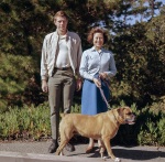 Joyce and Arthur with Becky, Pebble Beach, 6/65