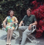 Joyce and Arthur at Arthur Lyon's house, Santa Barbara, 6/69