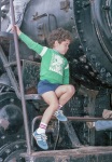 Ian at Dennis the Menage playground, Monterey, 8/83