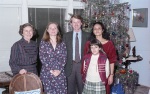 Joyce, Joanna, Greg, Bahíyyih and Mary, Dad & Joanna's house, Pebble Beach, 8/83