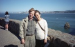 Greg and Emi at the Golden Gate Bridge, San Francisco, 4/94