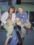 Emi and Greg, MRY Airport, 4/94