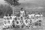 Emi (rear second from the left) and Georgi (front second from left) w/ kindergarten class c. 1964