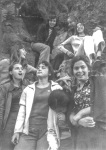 Emi's high school friends at the waterfall by the Bachkovo Monastery, 1975
