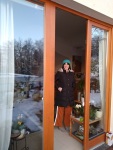 Out our back door, Hluboká, Jan. 2021