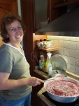 Making jam in Krupnik, June 2021