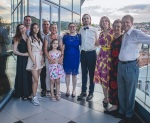 Cousin Svetoslav's family at the celebration of Merle and Gregory's marriage, Blagoevgrad, July 2021 (photo by Hristo)
