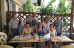 Having lunch with friends in Sveti Vlas on the Black sea, July 2021