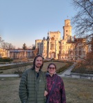In front of the Hluboká castle, March 2022
