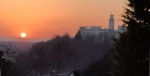 View of the Hluboká castle from our deck, March 2022
