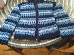 A sweater Emi had crocheted, Krupnik, August 2022