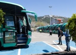 The busses for transporting delegates, Haifa, 4/23