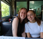 Lunch in the diner in Red Hook before Mina's graduation from Bard College, 5/23