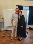 Mina with her advisor after her graduation from Bard College, 5/23