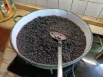 Making blueberry jam in Krupnik, 8/23