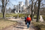 At the Hluboká Castle grounds, March
