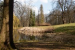 At the Hluboká Castle grounds, March