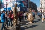 Living statues, Trafalgar Square, London, April 2017