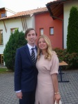 Gregory with classmate Rosie at their graduation, June 2017