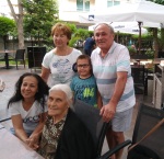 Celebrating Baba's birthday with family, Blagoevgrad, July