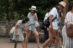 Visitors dressing alike, Disneysea theme park, Tokyo, 16 July 2017