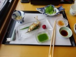 Traditional Japanese dinner, Shozankaku restaurant, Isetan building, Kyoto Station complex, 17 July 2017