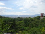View towards Kyoto, Kiyomizu Temple, 18 July