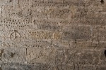 Prisoner carvings in dungeon wall, Baba Vida fortress, Vidin, 31 July