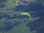 Paragliding off the top of the mountain, Wergenweng, Austria, 22 September
