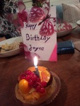 Celebrating Joyce's birthday with Mele in London, 1 December