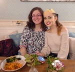 Celebrating Joyce's birthday with Mele in London, 1 December