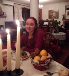 Christmas eve dinner at home in Krupnik