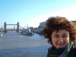 Our friend Jeana from Bulgaria visiting London, 28 January